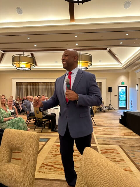 Senator Tim Scott and Former United States Secretary of Homeland Security Kirstjen Nielsen spoke at a CWLA/OCGOP event.